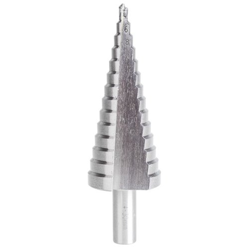 Сверло ступенчатое 4-30 мм Kranz, HSS, шестигранный хвостовик  картинка